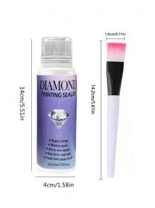1Set 5D Diamond Painting Glue Sealant Set Kit, Suitable For Various DIY Handicrafts Such As Mosaic Embroidery Puzzles, Brightening Agent To Prevent Diamond Falling And Anti-Falling Diamond Art Glue Sealant