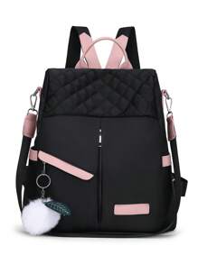 Mochila antirobos, casual, sencilla y versátil para el transporte diario de mujeres, mochila pequeña y elegante para viajes al aire libre, mochila de gran capacidad adecuada para la escuela, la universidad, la escuela secundaria, el transporte diario, el trabajo de oficina, los viajes al aire libre, los deportes, las salidas y las compras