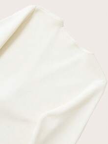 Long Sleeve Solid Color Knitted Top With Metallic Buttons, Casual For Spring & Autumn