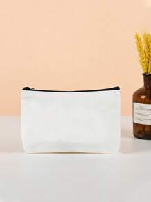 3pcs/1pc Ditsy Floral Quilted Canvas Cosmetic Bag, Large Capacity Portable Toiletry Bag, Travel Makeup Organizer Pouch
