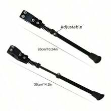 Mountain Bike Aluminum Alloy Rear Kickstand Side Support Bicycle Parts Adjustable Road Bike Stand - Black - View 6