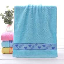 1 件 33x73 厘米加厚棉质双面柔软吸水擦脸毛巾