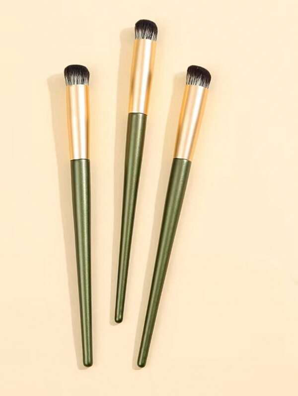 1 pieza Pincel de maquillaje corrector, cabeza redonda, herramienta cosmética portátil