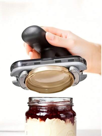 1 Adjustable Easy-Grip Jar Opener, Multi-Function Bottle Opener Plastic Kitchen Tool, Easily Open Various Bottles, Suitable For Kitchen, Dinner, Party And Outdoor Use, Compact