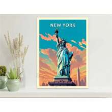 1pc Nordic Retro Porto & Paris City Travel Posters - Canvas Art Prints For Living Room Wall Decor & Tourism Gifts No Frame