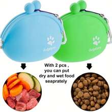 [1pc Outdoor Training Snack Bag] 1pc Pet Snack Bag, Outdoor Training Storage Pouch With Hook, Pet Outdoor Supply