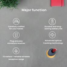 Logitech 无线鼠标 M280，舒适多彩人体工学鼠标，适用于办公室、家庭、笔记本电脑、台式电脑，灰色 - 灰色 - 查看 2