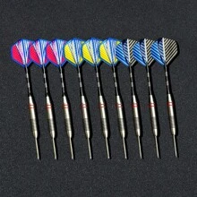 3 Pcs Stainless Steel 24G Professional Dart Set, Universal Fit For Training And Competition, Sturdy Design For Players Age 14 And Up