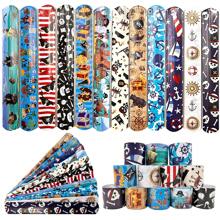 36 Peças Pulseiras de Estalo para Festa de Piratas, Pulseiras de Estalo para Suprimentos de Festa de Aniversário, Prêmios, Troca de Presentes, Natal, Páscoa, Halloween, Presentes de Feriado