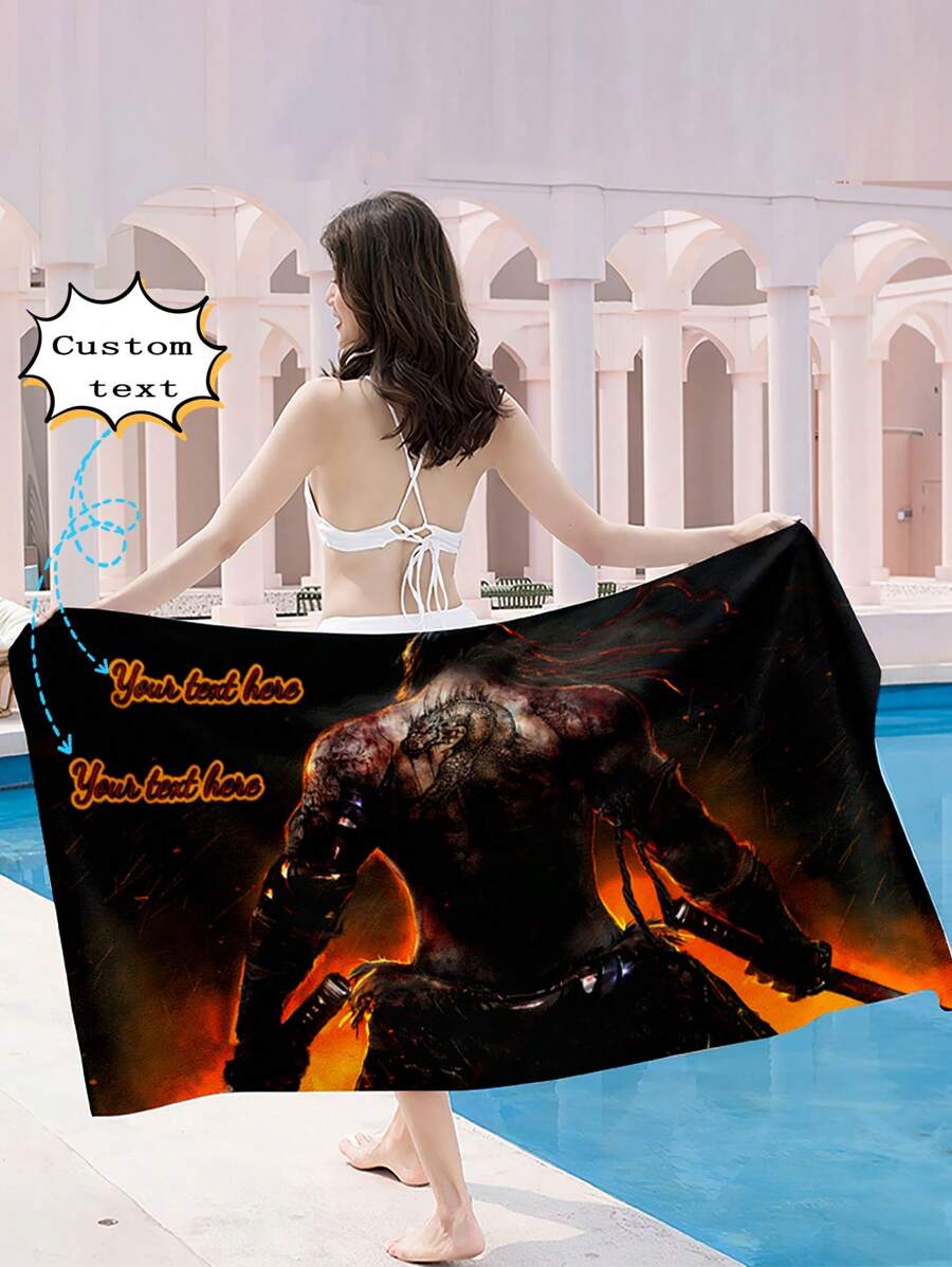 This Beach Towel Features A Unique Muscular Warrior Pattern As The Core Design, With Vivid Colors That Showcase Personalized And Power. Made Of High-Quality Quick-Dry Fabric, It Is Soft To The Touch And Highly Absorbent, Suitable For The Beach, Pool Or Daily Casual Use. Multiple Color And Size Options Are Available, And Customizable Text Is Supported, Making Your Beach Towel One-Of-A-Kind. It Is A Fashionable Essential For Summer Outdoor Activities!