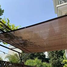 1 pièce Filet d'ombrage extérieur en PE, voile d'ombrage respirante et protégée contre les UV pour balcon, jardin, patio, cour arrière
