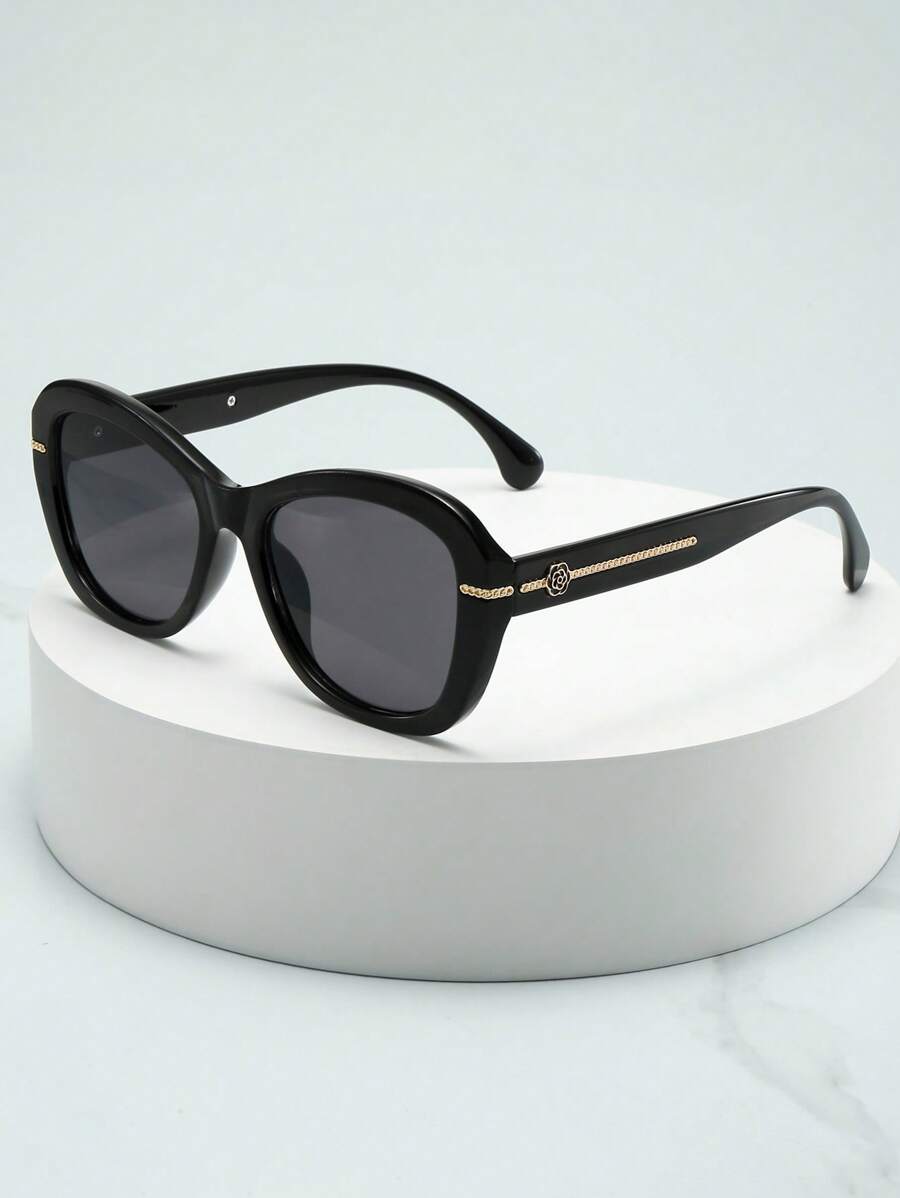 1 pieza Gafas de mujer de estilo vintage con marco ovalado de alta calidad y diseño minimalista (adecuadas para conducir, uso casual, vacaciones, viajes, fiestas, uso diario) para verano, playa, vacaciones, exterior, viajes