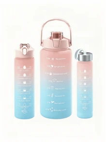 1pc, 300ml, 750ml, 2000ml Outdoor Sports Large Capacity Gradient Color Water Bottle/Tumbler, Portable For Outdoor & Home Use