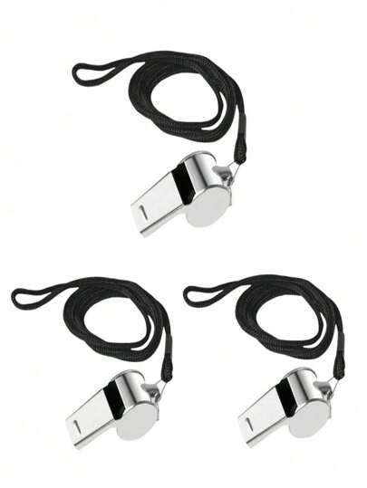 1/3/5 st visselpipa i rostfritt stål med snodd, högt och skarpt ljud, perfekt för tränare, domare och funktionärer