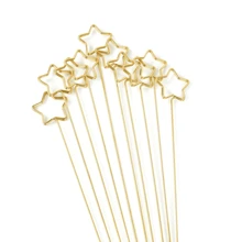 Metal Bouquet Clip, Gold Heart-Shaped Flower, Star, Round Photo Clip, Memo Information Flower Bracket, Very Suitable For Weddings And Birthday Parties
