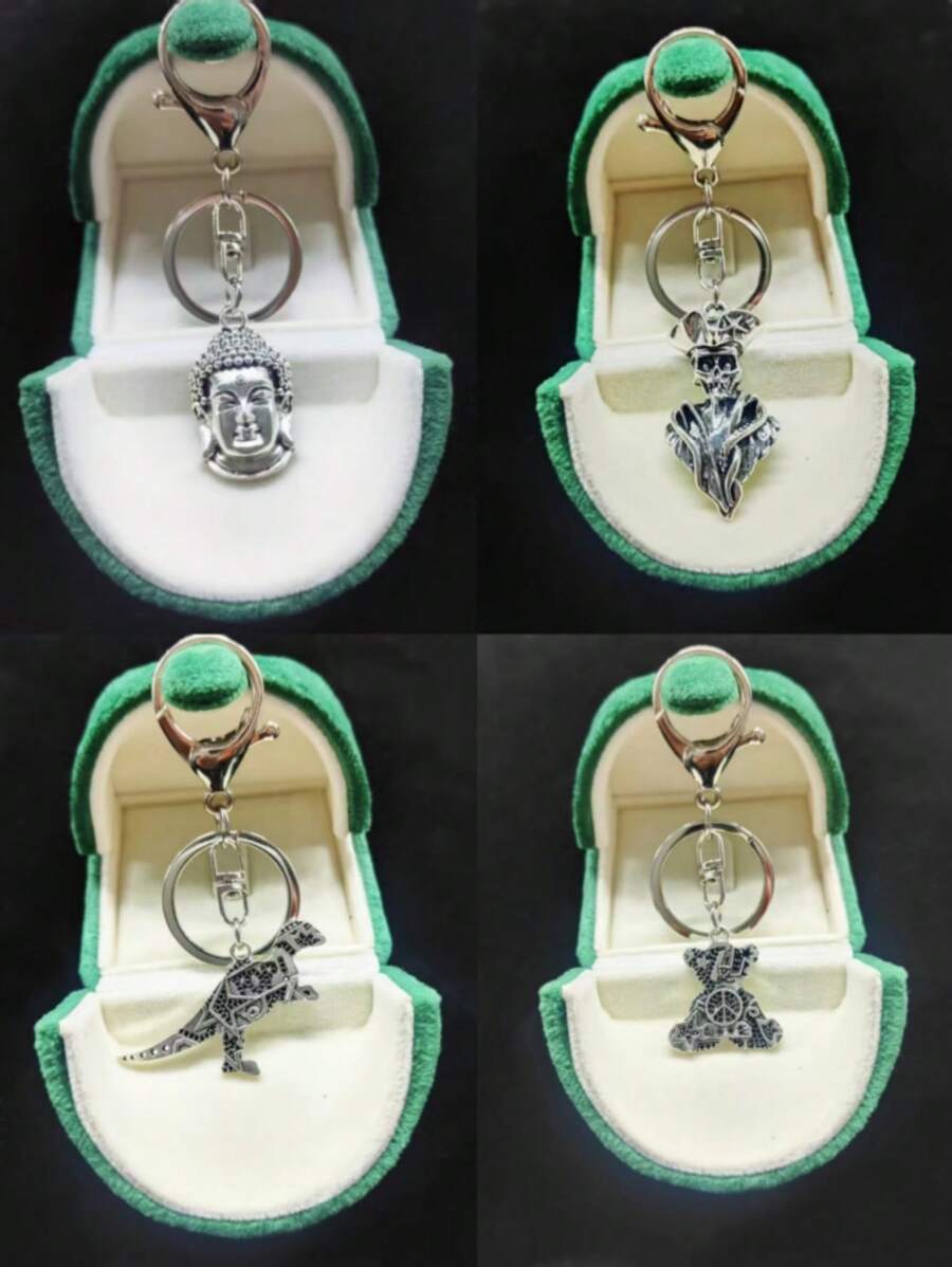 1 szt. Brelok w stylu pirackim, akcesorium w stylu punkowym ze zwierzęcym wzorem