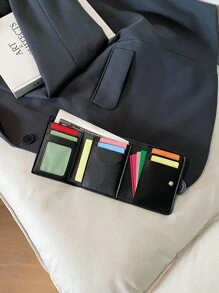 Women 3-Fold Short Floral Print Wallet Brown Color Classic Multi-Slot Coin Purse Vintage Style For Women Wallet Mini Wallet Purse Wallet Small Wallet