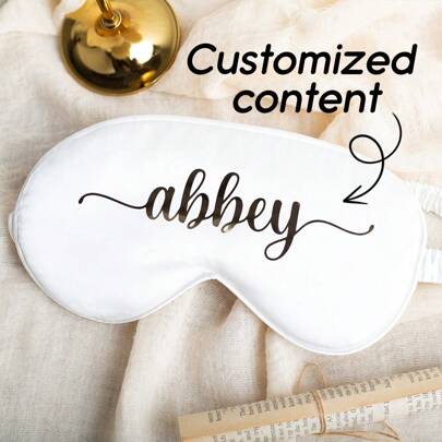 Personalized Sleep Eye Mask, Single Party Eye Mask Gift, Bridesmaid Eye Mask Gift, Creative Bride Party Eye Mask, Cute Personalized Sleep Eye Mask, Personalized Sleep Eye Mask Bridesmaid Gift, Bride Party Bridesmaid Gift Silk Eye Mask, Customized Bride Eye Mask
