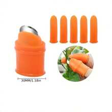 1 conjunto de facas de silicone para jardinagem profissional, podador de mão para aparar hortas, luvas de jardinagem para cavar, plantar, capinar, semear sementes, proteger unhas e dedos, ferramentas de jardinagem flexíveis