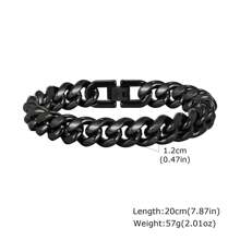 1 Stück minimalistisches Edelstahl Panzerkette Armband, Silber/Gold/Schwarz, modisches Geschenk für den besten Freund des Mannes
