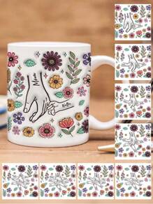 母亲节定制名字马克杯，个性化名字咖啡杯，个性化花朵马克杯，个性化文字周年纪念马克杯，妇女节独特礼物，乔迁礼物，情人节礼物，周年纪念礼物，母亲节礼物，送给妈妈、奶奶的理想礼物，送给妻子的独特礼物，感恩节礼物，圣诞节礼物，送给母亲的完美礼物，送给她的个性化礼物，多功能，可调节，可重复使用，装饰性强，易于清洁，可爱，舒适，时尚，精美，高品质，现代，色彩丰富，可定制，个性化，独特，送给他的理想礼物，送给她的理想礼物，送给她、女朋友、爸爸、男朋友、家人、妈妈、朋友、儿子、女儿，厨房，餐厅，浴室，客厅，卧室，学校，办公室，茶水间房间、家居、花园、早午餐准备、厨房必备品 - 款式9 - 查看 3