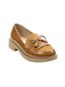 Patent Leather Loafer - Camel - View 4