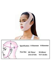 شريط قابل للتنفس للوجه مقنع بتشكيل خط الفك والخدين، معالجة طيات الوجه
