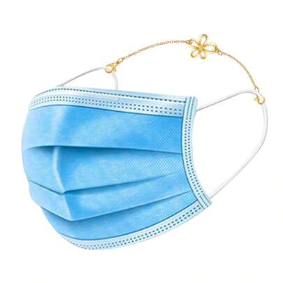 1pc Simple And Fashionable Flower Accessory Mask Chain, Mask Decoration Frame Chain, Women's Anti Slip Glasses Chain.