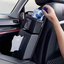 1pc Car Seat Back Side Storage Hanging Bag, Tissue Box, Cup Holder, Multi-Function Car Organizer Pouch, Rear Seat Pocket, Essential For Car, Keeps It Tidy And Comfortable, Prevents Spills, Fits Most Car Models Travel Storage Organizer