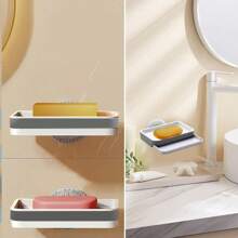 Soap Box Holder Suction Cup Soap Box Holder Bathroom Decor Summer - White - View 2