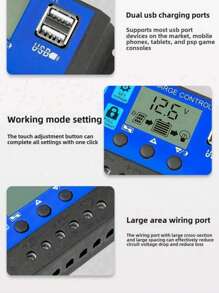 CONTROLADOR DE CARGA10A - Azul - Ver 11