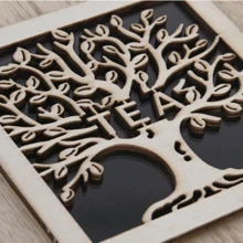 Tea/Coffee Organizer Box Wooden 3 Compartments Minimalist - Tree Of Life - View 5
