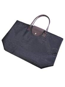 1 pieza Bolso multifuncional liviano y plegable, bolsa de compras de gran capacidad, bolso de hombro para mujer para uso al aire libre, bolsa de compras de supermercado, bolso de hombro de moda, bolso plegable y portátil, bolsa de compras impermeable