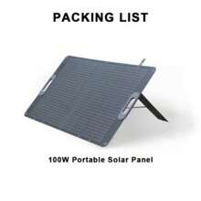 UAPOW SPC100W Portable Solar Panel Charger High Efficiency 20V Solar Battery For Power Station Hiking Camping RV Traveling