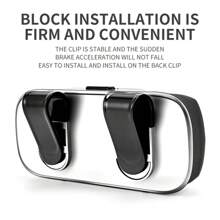 Portable Car Glasses Case, Car Driving Glasses Holder, Sunshade Glasses Box, Black Color