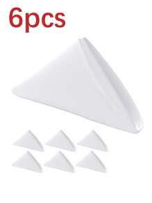 CozRhythm 6/10/20/50片装白色布餐巾，尺寸17x17英寸/20x20英寸，100%涤纶材质，可水洗，适用于派对、婚礼和晚宴。 - 白色 - 查看 22