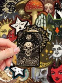 50pcs Mystery Celestial Stickers Laptop Handbook Phone Case,School Supplies,Back To School