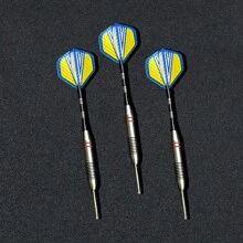 3 Pcs Stainless Steel 24G Professional Dart Set, Universal Fit For Training And Competition, Sturdy Design For Players Age 14 And Up