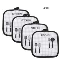 2pcs/4pcs Nordic Style Heat Resistant Insulation Mat, Suitable For Kitchen, Dining Room, Living Room, Baking & Cooking