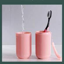 Portable Toothbrush Holder Glass, Toothpaste Holder, Travel Organizer, Storage Cup For Personal Hygiene Products, New Creative Design - Multicolor - View 6