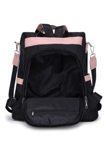 Mochila antirobos, casual, sencilla y versátil para el transporte diario de mujeres, mochila pequeña y elegante para viajes al aire libre, mochila de gran capacidad adecuada para la escuela, la universidad, la escuela secundaria, el transporte diario, el trabajo de oficina, los viajes al aire libre, los deportes, las salidas y las compras