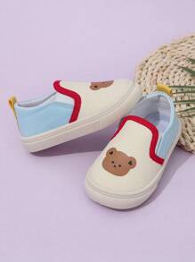 1 双女童春秋舒适鞋，鞋底柔软无臭耐磨 - 米色 - 查看 3