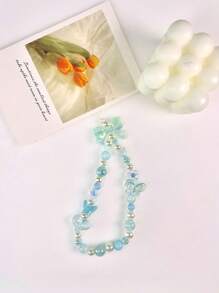 1pc Girl-Style Phone Case Chain, Versatile Bag Charm Accessory, Insect Pendant Chain For Girls - Multicolor - View 6