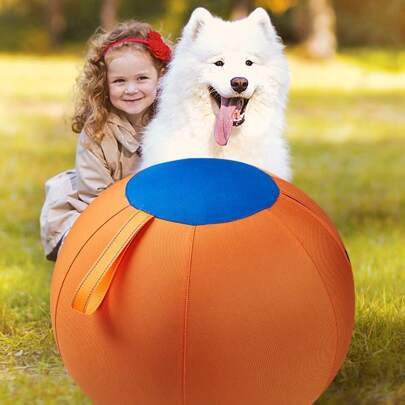 Pet Inflatable Big Ball Toys, A Full Set Of Dog Balls, Golden Hair, Bite Resistant Balls, Boredom Relieving Balls, Corgi Self Hi Pet Training Balls, Dog Toys For Dogs, Cattle Dog Horse Balls, Australian Shepherd Dog Horse Balls (S -17.7 Inches)