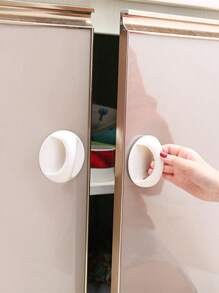 2 pièces Poignée de porte adhésive, sans perçage, barre d'appui pour armoire, toilette, adhésif puissant pour porte coulissante en verre, balcon retour à l'école