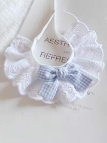 1pc Cat Scarf Bow Tie Collar, Pet Knitted Bib Drool Towel Decorative Accessory