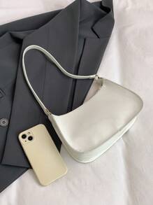 Bolso de hombro elegante y versión coreana, bolso informal y de moda para debajo del brazo para mujeres, bolso femenino popular