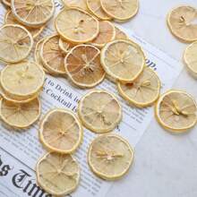 1 Pack Of 10pcs/20pcs Yellow Lemon Slices, Green Lemon Slices, Suitable For Candle Making, Dried Flower Arrangement, Handmade Soap Decorations, Fragrance Crafts, Home Decor, Party Decorations, Living Room, Bedroom, Office Decor