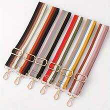 1PC Shoulder Strap, Striped Wide Strap, Lightweight Adjustable Shoulder Strap, Reusable Accessories - Multicolor - View 1