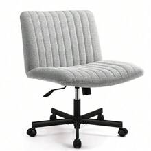 Joyfinity Home Criss Cross Chair Plus Size Criss Office Chair Sit Cross-Legged Armless Swivel Home Modern Home Office Desk Chair